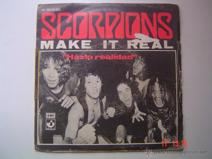 Discos de vinilo: SCORPIONS.- MAKE IT REAL- SINGLE- EMI 1980 - Foto 1