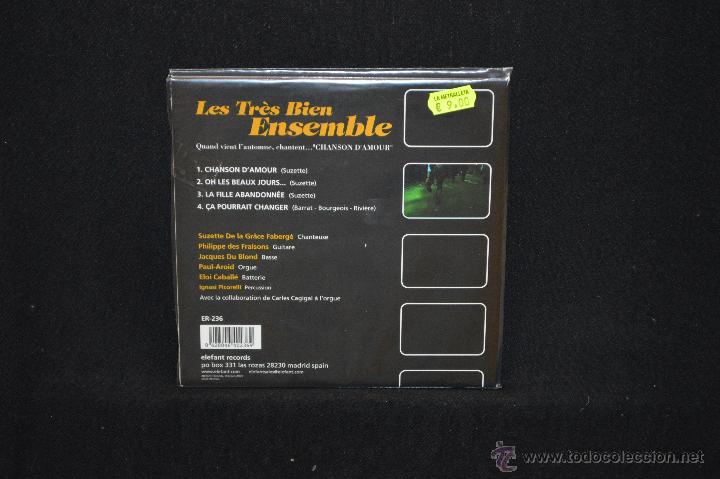 Discos de vinilo: LES TR&Egrave;S BIEN ENSEMBLE - CHANSON D&acute;AMOUR - EP - Foto 2