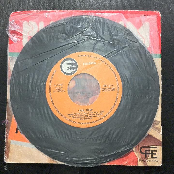 Discos de vinilo: SINGLE PHIL TRIM - MAMMY BLUE - EXPLOSION 1978. - Foto 3