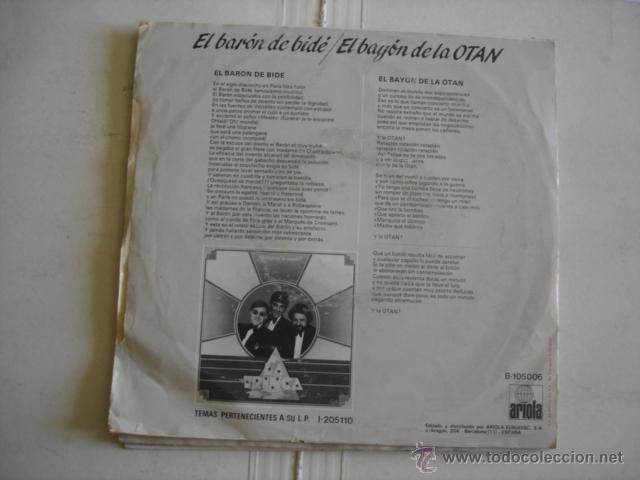 Discos de vinilo: LA TRINCA EL BARON DEL BIDE - Foto 2