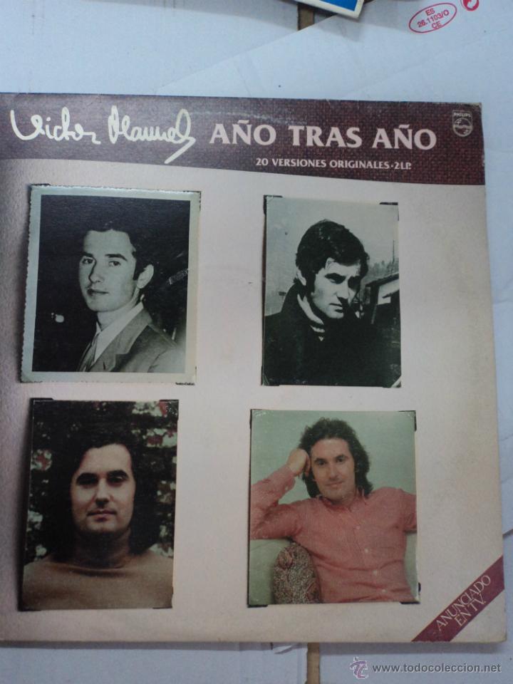 Discos de vinilo: Victor Manuel - A&ntilde;o tras a&ntilde;o - 20 versiones originales - Foto 1