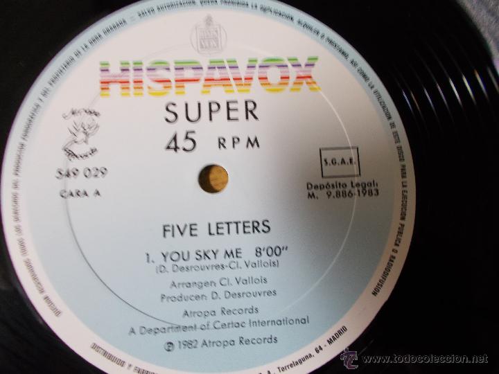 Discos de vinilo: five letters. YOU SKY ME - Foto 2