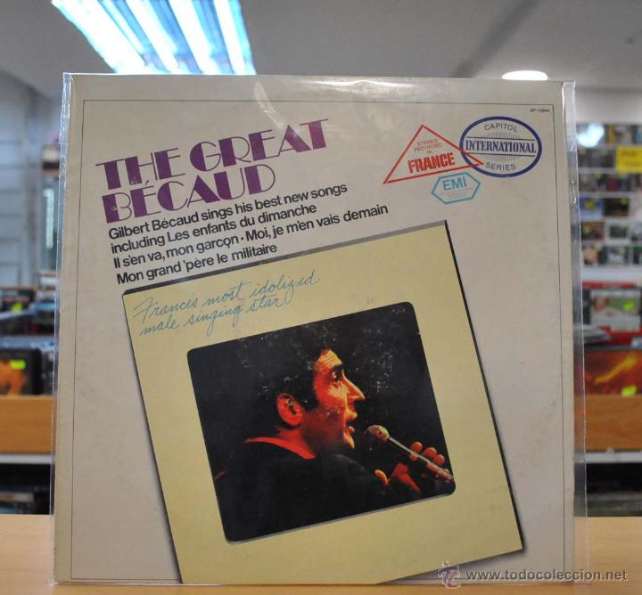 Discos de vinilo: GILBERT BECAUD - THE GREAT BECAUD - LP - Foto 1