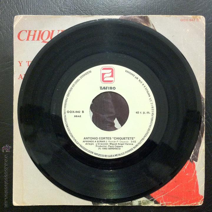 Discos de vinilo: SINGLE CHIQUETETE - Y TU... - ZAFIRO 1982. - Foto 4