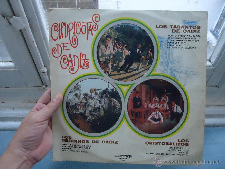 Discos de vinilo: DISCO VINILO - LP CHIRIGOTAS DE CADIZ - LOS TARANTOS DE CADIZ - LOS BEDUINOS Y LOS CRISTOBALITOS- CA