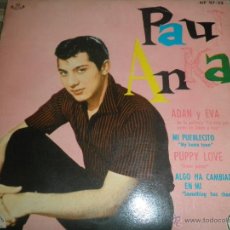 Discos de vinil: PAUL ANKA - ADAN Y EVA EP - ORIGINAL ESPAÑOL - ABC / PARAMOUNT 1960 - MONOAURAL -. Lote 49954032