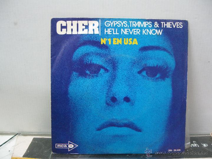 Discos de vinilo: CHER - GYPSYS TRAMPS & THIEVES / HELL NEVER KNOW - SPAIN - MCA 1971 - Foto 1