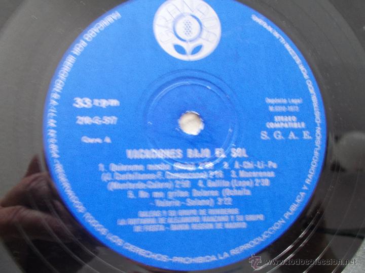 Discos de vinilo: Vacaciones BAJO  El sol. - Foto 2