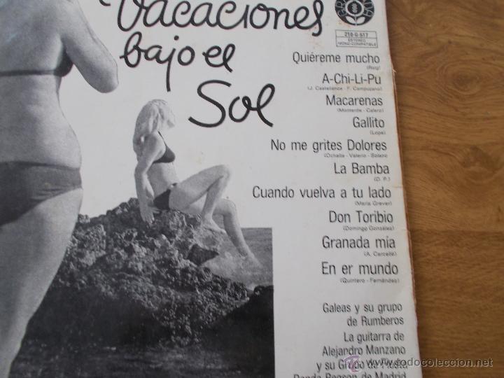 Discos de vinilo: Vacaciones BAJO  El sol. - Foto 4