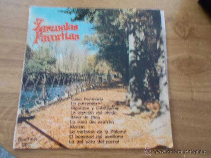 Disques de vinyle: ZARZUELAS favoritas