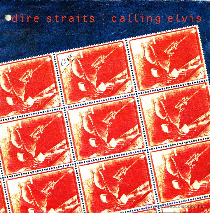 Discos de vinilo: DIRE STRAITS-CALLING ELVIS + IRON HAND SINGLE VINILO 1991 (GERMANY) - Foto 1