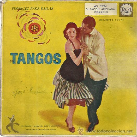 Disques de vinyle: TANGOS PERFECTOS PARA BAILAR DOBLE EP RCA 195? 8 canciones diferentes orquestas (ver fotos)