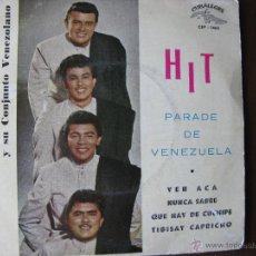 Discos de vinilo: MARIO SUAREZ Y SU CONJUNTO VENEZOLANO. EP. CUBALEGRE. CEP-1465. FABRICADO EN ESPAÑA. 1962.
