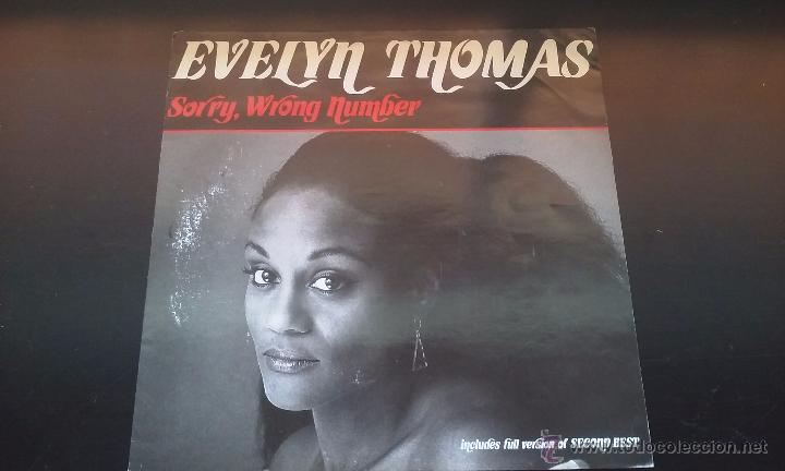 Discos de vinilo: EVELYN THOMAS - SORRY, WRONG NUMBER - 1985 - Foto 1