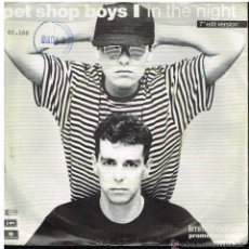 Discos de vinilo: PET SHOP BOYS - IN THE NIGHT (7 EDIT VERSION) / - SINGLE 1985 - PROMO MUY RARO ALEMAN.. Lote 49993505
