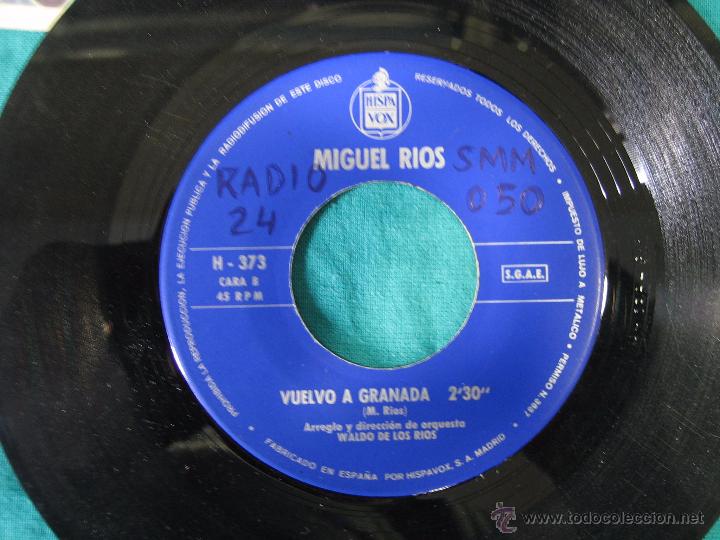 Discos de vinilo: Singles Miguel R&iacute;os 1968 - Foto 3