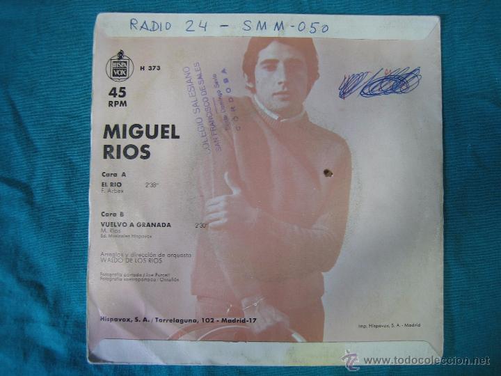 Discos de vinilo: Singles Miguel R&iacute;os 1968 - Foto 4