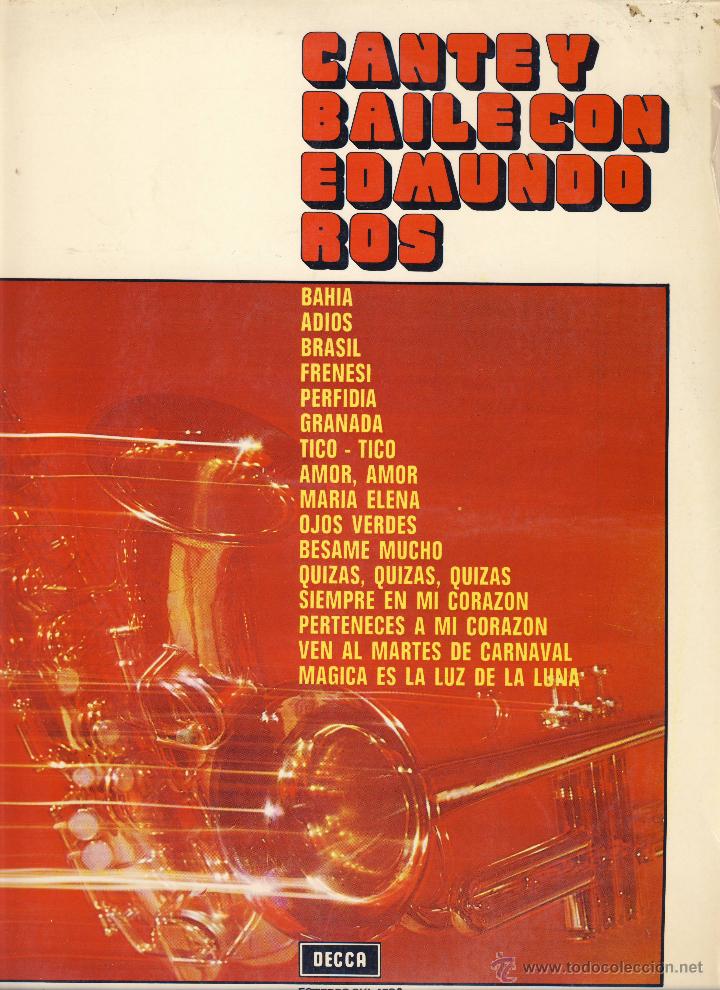 Discos de vinil: CANTE Y BAILE CON EDMUNDO ROS.-