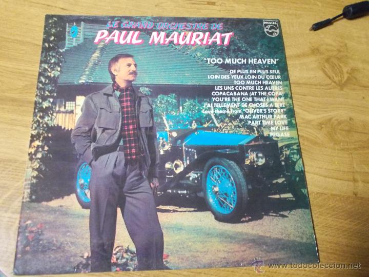 Discos de vinilo: PAUL MAURIAT.  TOO MUCH HEAVEN - Foto 1