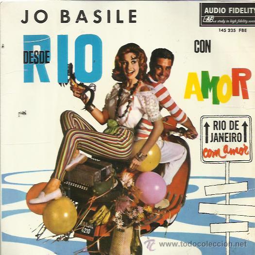 Disques de vinyle: JO BASILE EP AUDIO FIDELITY 1965 BSO DESDE RIO CON AMOR bahia/ cidade maravilhosa/ delicado+1 BRASIL