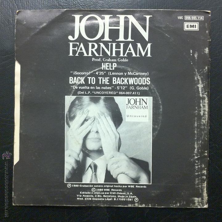 Discos de vinilo: SINGLE JOHN FARNHAM - HELP (SOCORRO) - EMI 1981. - Foto 2