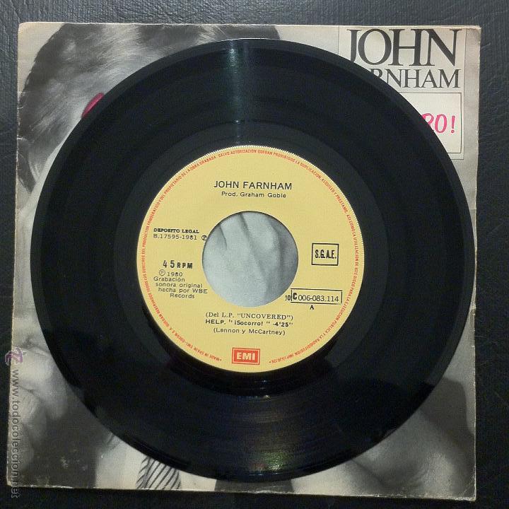 Discos de vinilo: SINGLE JOHN FARNHAM - HELP (SOCORRO) - EMI 1981. - Foto 3