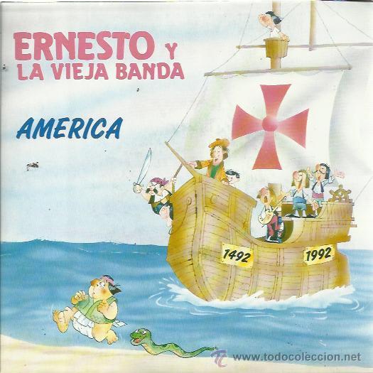 Disques de vinyle: ERNESTO Y LA VIEJA BANDA Sg FONOMUSIC 1992 america (lambada)/ america (silbido)