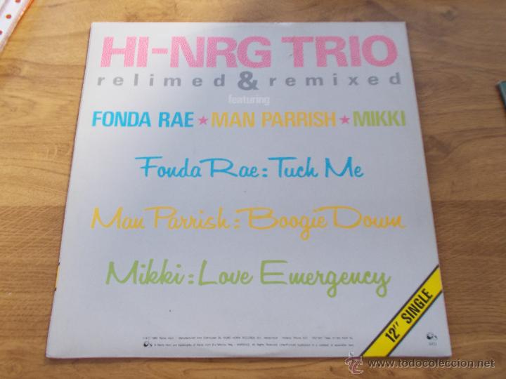 Discos de vinilo: HI-NRG TRIO RELIMED & REMIXED.MAXI. 12 - Foto 1