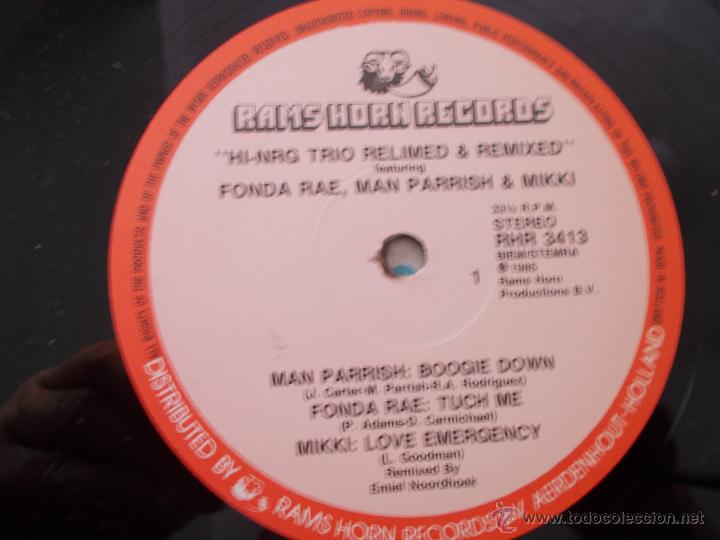Discos de vinilo: HI-NRG TRIO RELIMED & REMIXED.MAXI. 12 - Foto 2