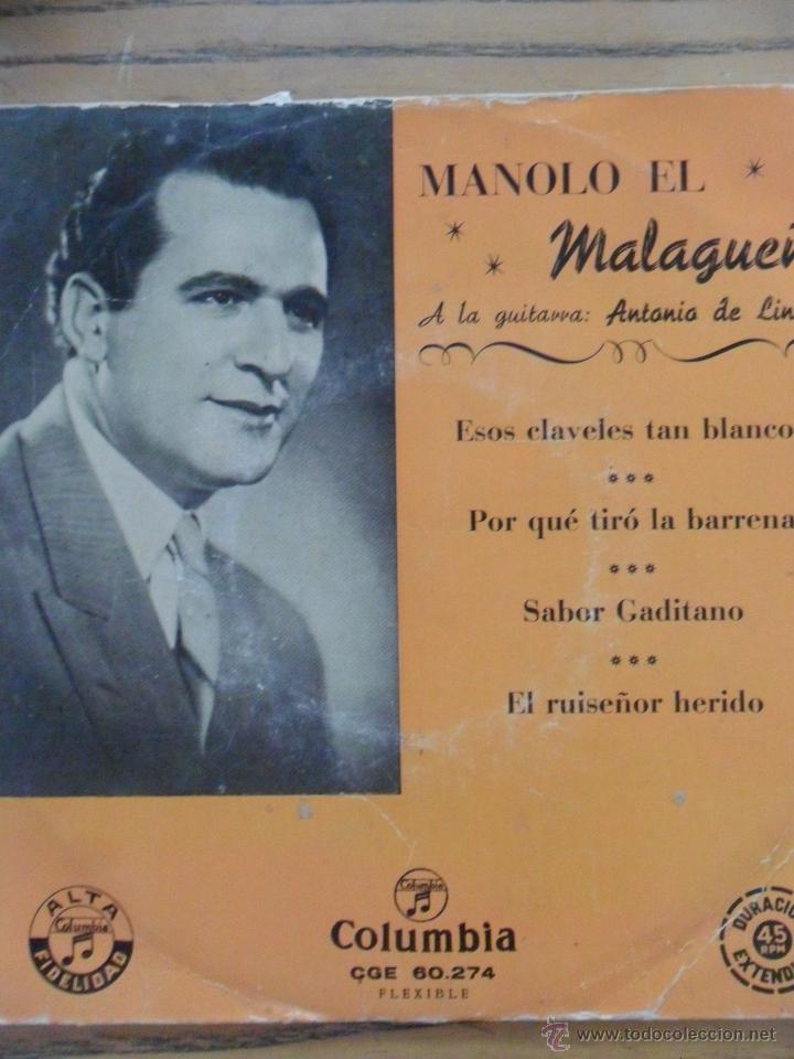 Discos de vinilo: Manolo el Malague&ntilde;o. Columbia. - Foto 1