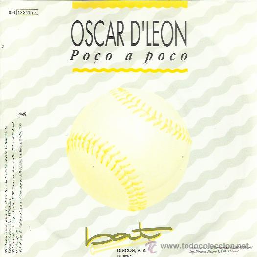 Disques de vinyle: OSCAR D'LEON Sg MANZANA 1990 poco a poco (por las 2 caras) LATIN JAZZ SALSA