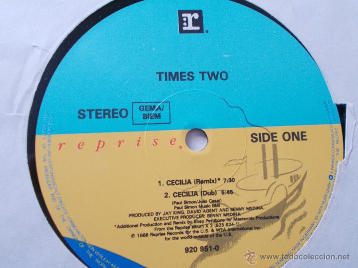 Discos de vinilo: TIMES TWO. CECILIA MAXI 12 - Foto 2