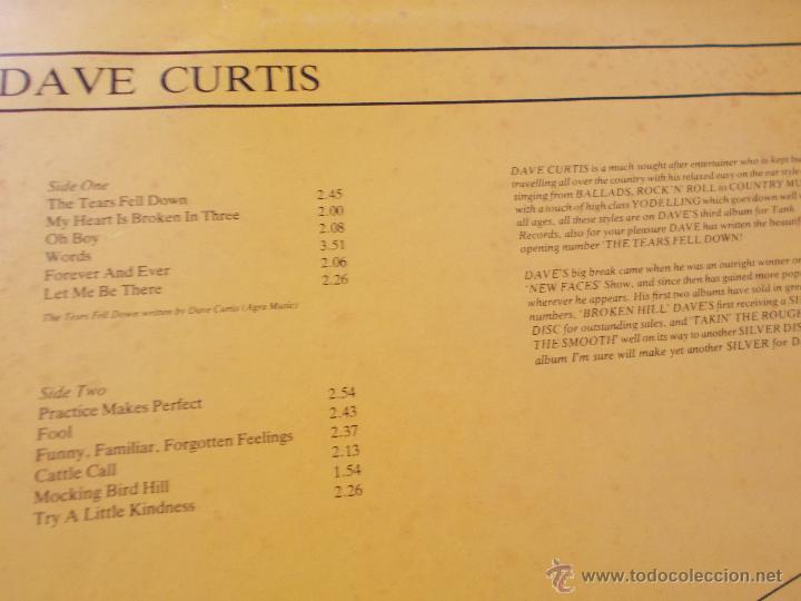 Discos de vinilo: DAVE CURTIS. REMENBERS - Foto 3