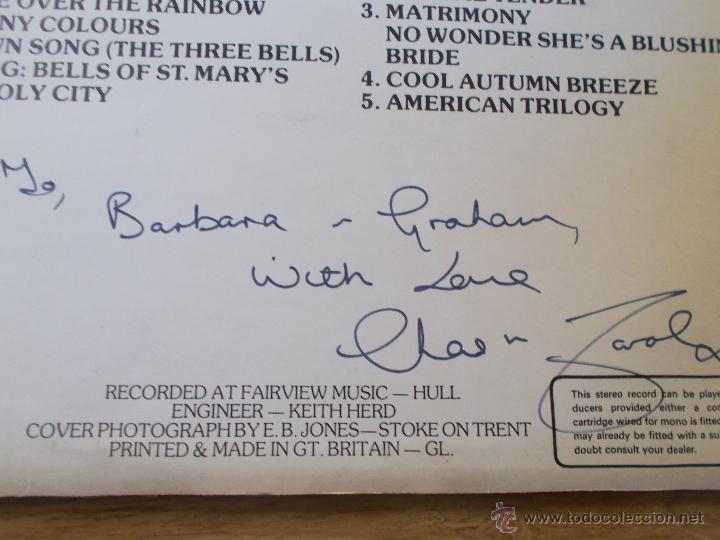 Discos de vinilo: CHAS & CAROL MAXWELL.  SINCERELY. CON AUTOGRAFO - Foto 2