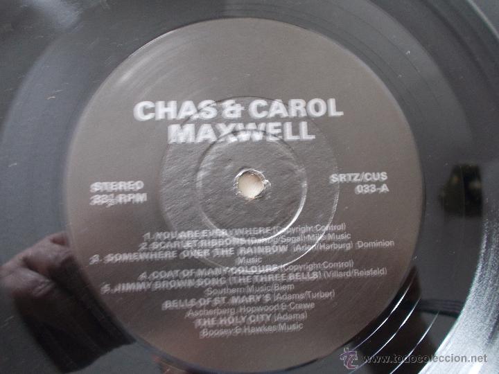 Discos de vinilo: CHAS & CAROL MAXWELL.  SINCERELY. CON AUTOGRAFO - Foto 3