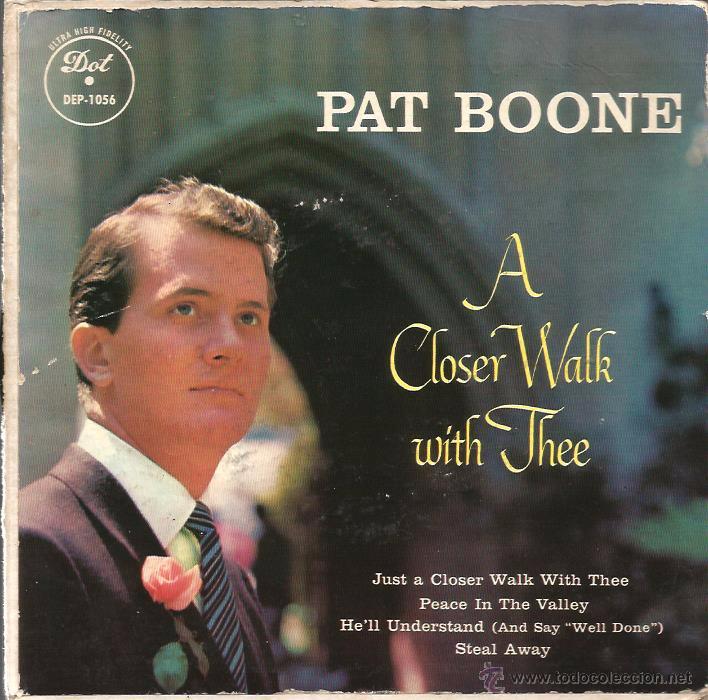 Discos de vinilo: EP PAT BOONE : A CLOSER WALK WITH THREE + 3 - Foto 1