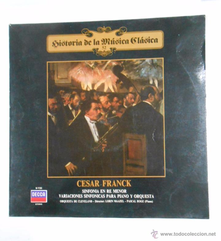 Discos de vinilo: HISTORIA DE LA MUSICA CLASICA N&ordm; 52. CESAR FRACK. SINFONIA EN RE MENOR. TDKDA3