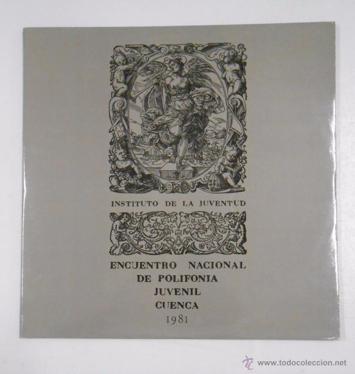 Discos de vinil: ENCUENTRO NACIONAL DE POLIFON&Iacute;A JUVENIL. CUENCA 1981. INSTITUTO DE LA JUVENTUD. - DOBLE LP. TDKDA14
