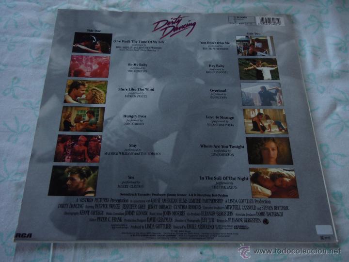 Discos de vinilo: PATRICK SWAYZE & JENNIFER GREY ( DITY DANCING ) 1987-GERMANY LP33 RCA - Foto 2