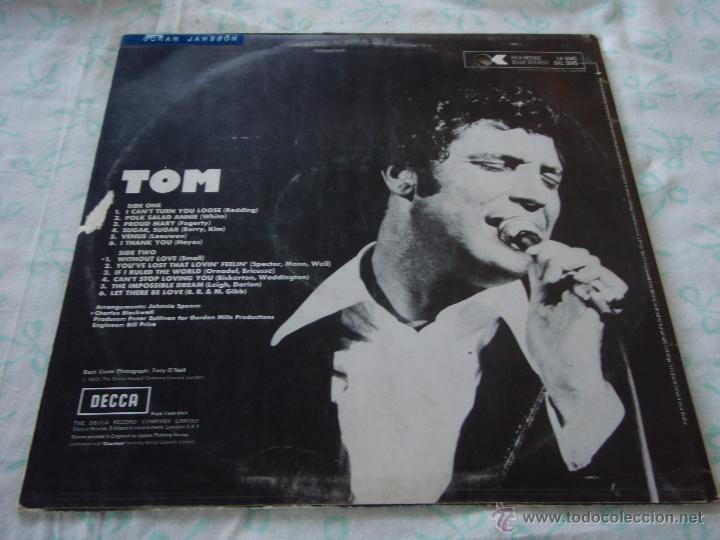 Discos de vinilo: TOM JONES  ( TOM )    ENGLAND - 1970    LP33    DECCA - Foto 2