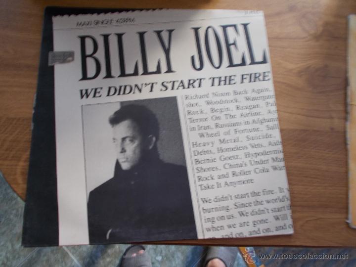 Discos de vinilo: BILLY JOEL. WE DIDN&acute;T START THE FIRE. MAXI 12 - Foto 1