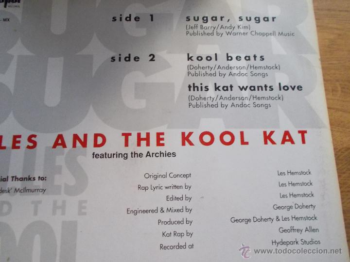 Discos de vinilo: SUGAR SUGAR. D.J.LES. AND THE KOOL KAT. MAXI 12 - Foto 3