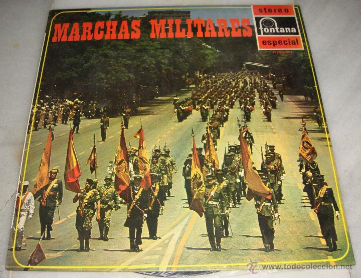 Discos de vinilo: LP. Marchas Militares. Fontana Especial.