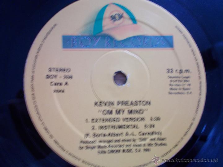 Discos de vinilo: KEVIN PREASTON OM MY MIND.MAXI 12 - Foto 2