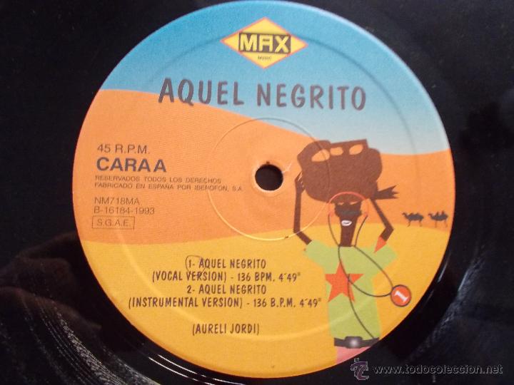 Discos de vinilo: AQUEL NEGRITO. MAXI 12 - Foto 2