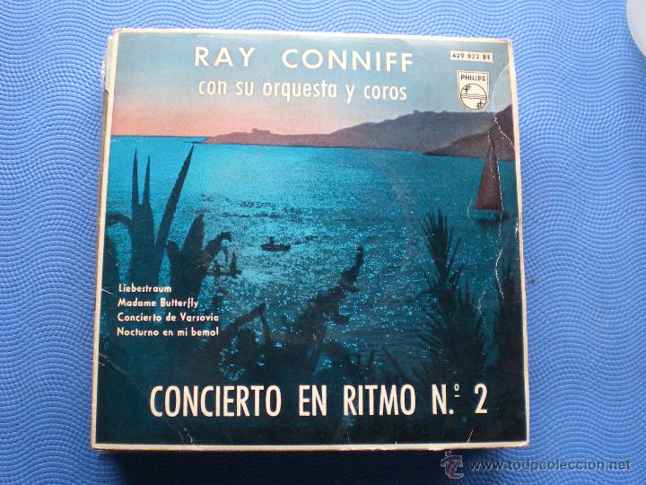 Discos de vinilo: RAY CONNIFF CON SU ORQUESTA Y COROS / CONCIERTO EN RITMO N&ordm;2 / EP PHILIPS - Foto 1