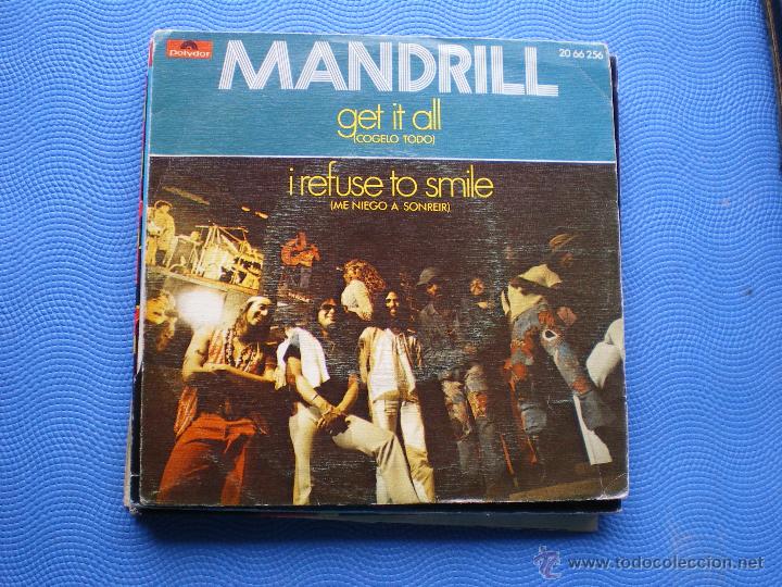 Discos de vinilo: MANDRIL GET IT ALL SINGLE SPAIN 1972 PDELUXE - Foto 1