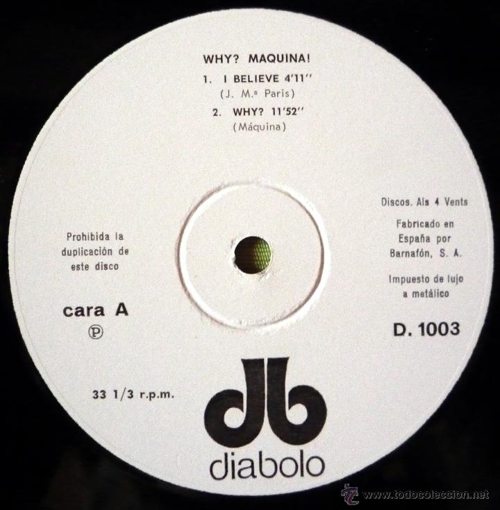 Discos de vinilo: M&Aacute;QUINA. WHY? LP - Foto 3