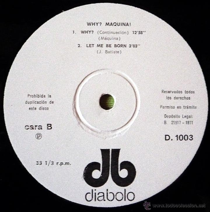 Discos de vinilo: M&Aacute;QUINA. WHY? LP - Foto 4