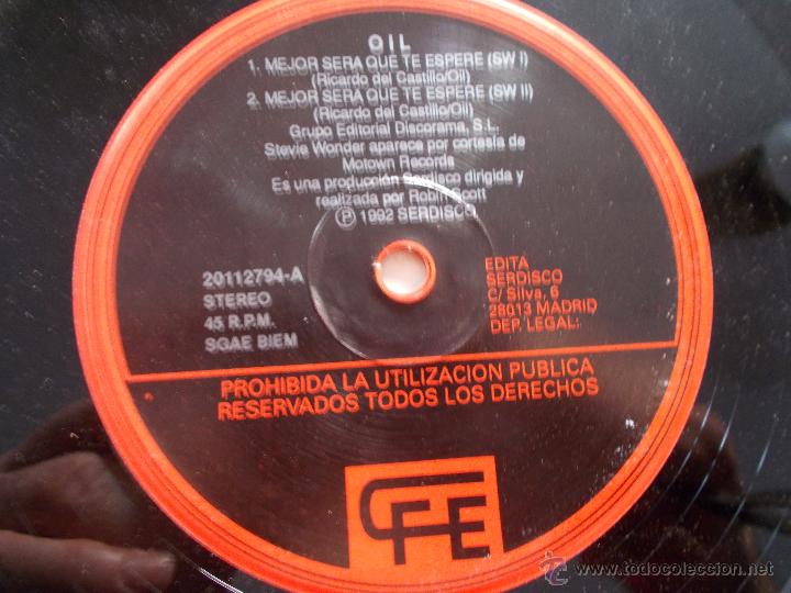 Discos de vinilo: OIL. MEJOR SER&Aacute; QUE TE ESPERE - Foto 2